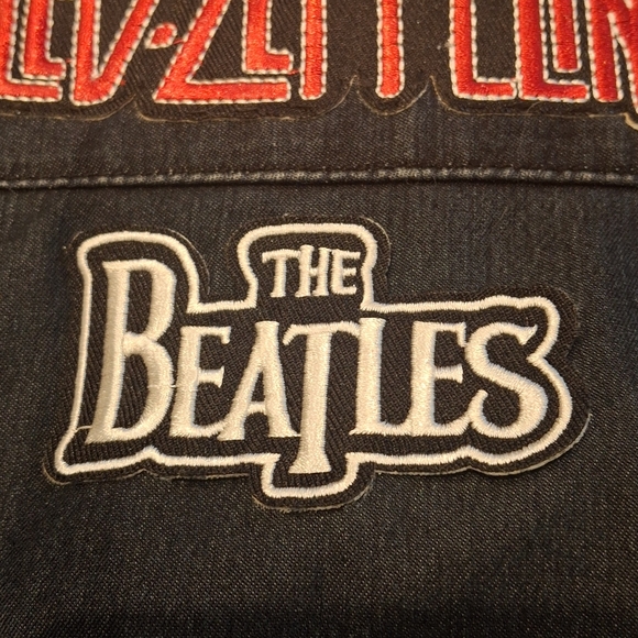 VG Jeans Women's Black Demin Long Sleeve Classic Rock Zip Up Jacket Size 10 - Picture 7 of 14